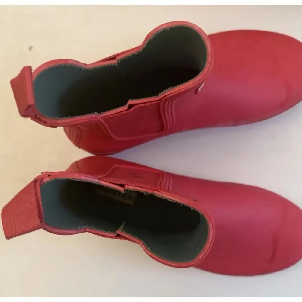HUNTER WOMENS ORIGINAL CHELSEA GLOSS WOMEN RAIN BOOTS SIZE 7